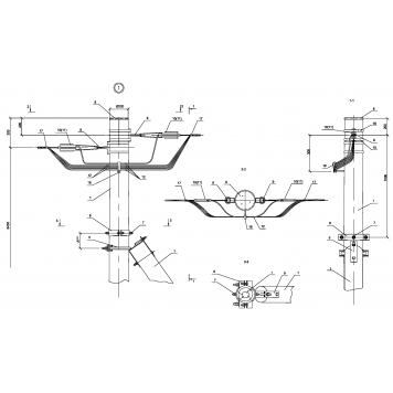 Опора ПАд15 деревянная анкерная переходная одноцепная IEK