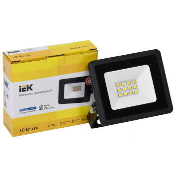 Прожектор светодиодный СДО 06-10 IP65 6500K черный IEK-2