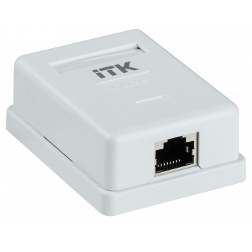 ITK Настенная информационная розетка RJ45 кат.5E FTP 1-порт