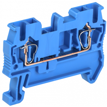 Клемма пружинная КПИ 2в-2,5 31А синяя IEK
