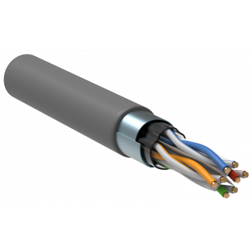 ITK Витая пара F/UTP кат.6 4х2х23AWG solid PVC серый (305м)