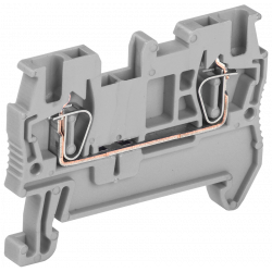 Клемма пружинная КПИ 2в-1,5 17,5А серая IEK