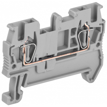 Клемма пружинная КПИ 2в-1,5 17,5А серая IEK