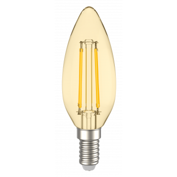 Лампа светодиодная C35 свеча золото 7Вт 230В 2700К E14 серия 360° IEK-1