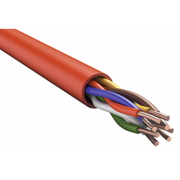 ITK Кабель огнестойкий КПСнг(А)-FRLSLTх 2х2х1,5 красный (200м)