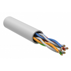 ITK Витая пара U/UTP кат.5E 4х2х24AWG solid LSZH нг(А)-LSLTx белый (305м)