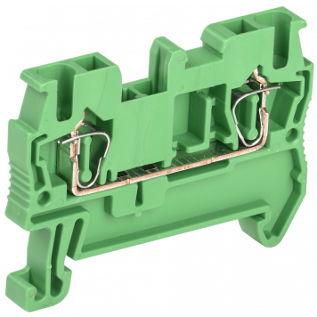 Клемма пружинная КПИ 2в-2,5 31А зеленая IEK