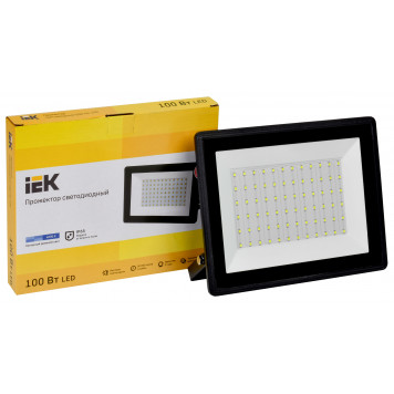 Прожектор светодиодный СДО 06-100 IP65 6500K черный IEK-2