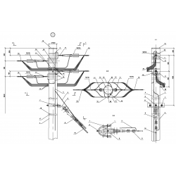 Опора Кд161 деревянная концевая двухцепная IEK