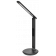 LIGHTING Светильник светодиодный настольный 2011 7Вт на подставке QI-заряд USB-выход кожа черный IEK