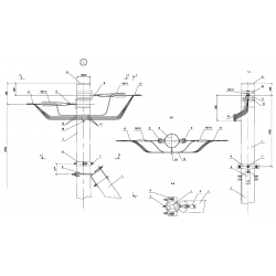 Опора Ад15 деревянная анкерная концевая одноцепная IEK