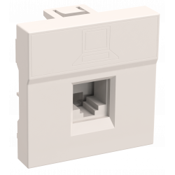 Розетка компьютерная РКИ-20-00-П RJ-45 UTP кат.5e (на 2 модуля) белая PRIMER IEK