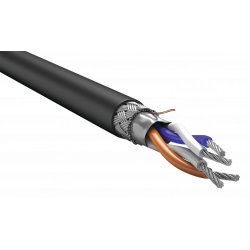 ITK Кабель интерфейсный RS-485 1х2х0,6 нг(А)-HF черный (200м)