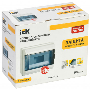 KREPTA 5 Корпус пластиковый КМПн-9 IP55 IEK-1