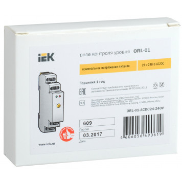 Реле контроля уровня ORL-01 24-240В AC/DC IEK-1