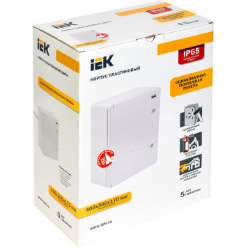 Корпус пластиковый ЩМПп 400х300х170мм УХЛ1 IP65 IEK-1