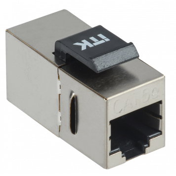 ITK Проходной адаптер кат.5E FTP RJ45-RJ45 Keystone Jack