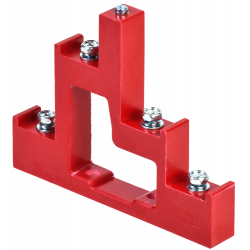 Изолятор ступенчатый ИС4-25/1-15 (4xМ6; 1xМ5) силовой с болтом IEK